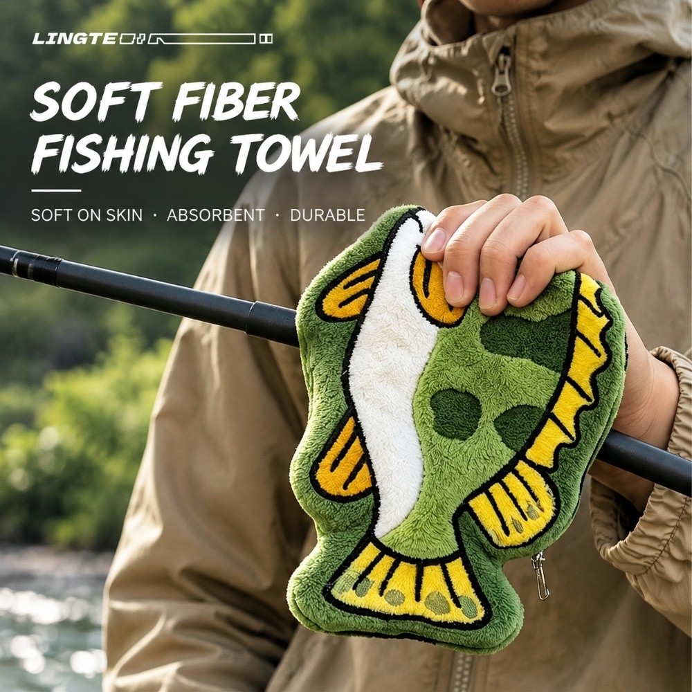 Golf Towel - Впитывающее рыболовное полотенце для рук, которое